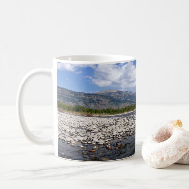 Floating Down the Snake River II Coffee Mug (With Donut)