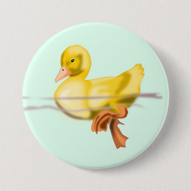 Floating Duckling Button - Your Colors (Front)