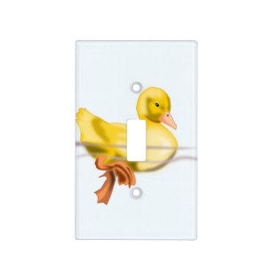 Floating Duckling Light Switch Cover Cartoon