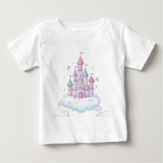 Floating Fairy Castle – Whimsical Kids’ Fantasy Baby T-Shirt