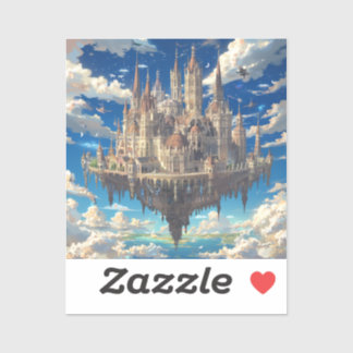 Floating Fantasy Castle in the Clouds | Celestial Sticker