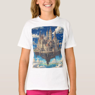 Floating Fantasy Castle in the Clouds | Celestial T-Shirt