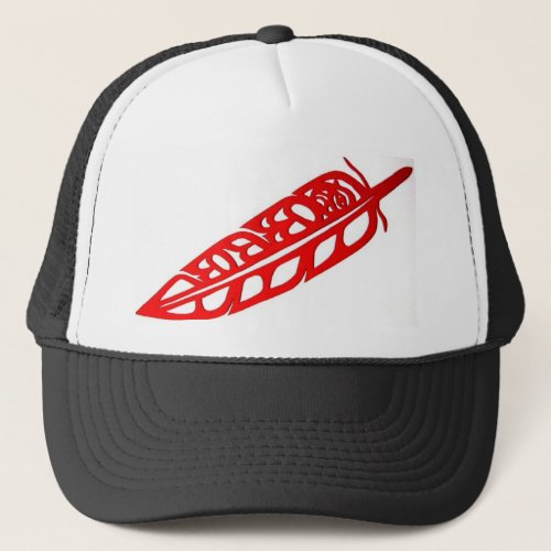 Floating Feather Trucker Hat