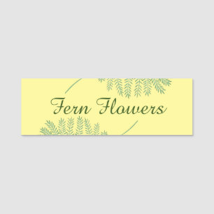 Floating Ferns, Personalized Name Tags