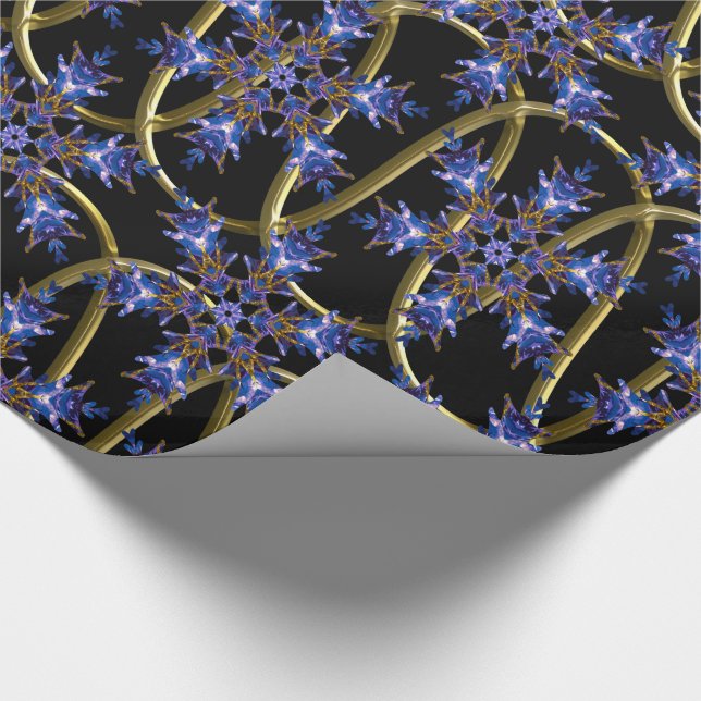 Floating Flakes at Knight Wrapping Paper (Corner)
