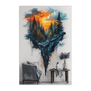 Floating Forest Dreamy Acrylic Print