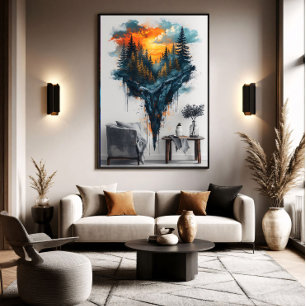 Floating Forest Dreamy Canvas Print
