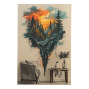 Floating Forest Dreamy Wood Wall Art