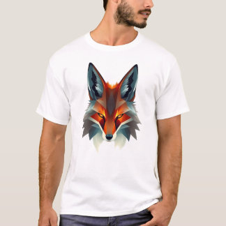 Floating Fox Face Art Tee