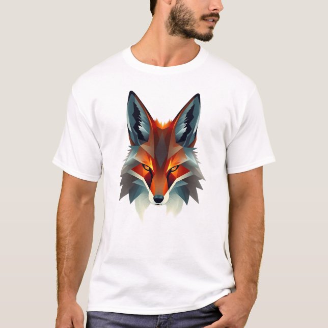 Floating Fox Face Art Tee (Front)