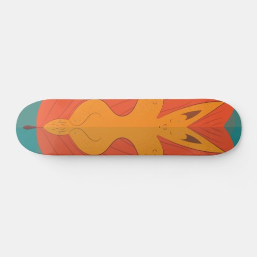 Floating Fox Skateboard | Zazzle