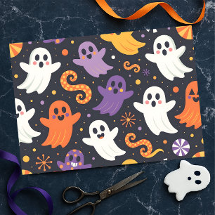 Floating Friendly Ghosts and Confetti Halloween Tissue Paper