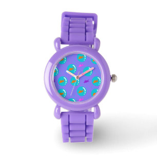 Floating goldfish_periwinkle watch
