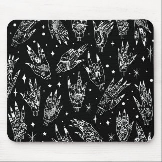 Floating Gothic Witchy Hands Mouse Pad