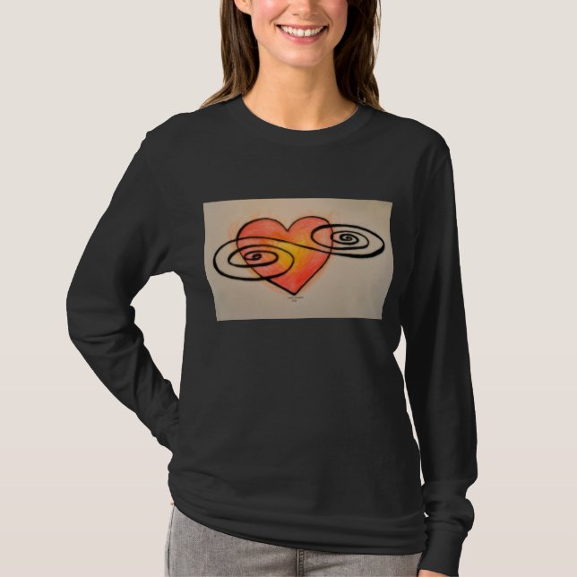 Floating Heart Symbol T-Shirt (Front)