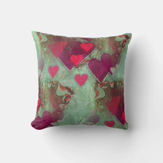 Floating Hearts Abstract Love Decorative Cushion
