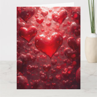 FLOATING HEARTS CARD
