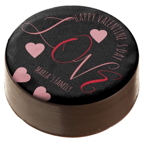 Floating Hearts Love Valentines Day Pink Red Chocolate Covered Oreo