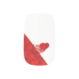 Floating Hearts Minx Nail Art Decals