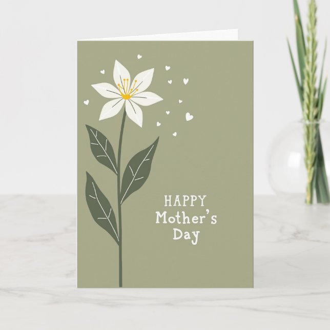 Floating Hearts Mothers Day Card (Front)