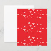 floating hearts on red (Front/Back)
