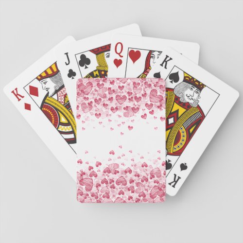 Floating Hearts Playing Cards