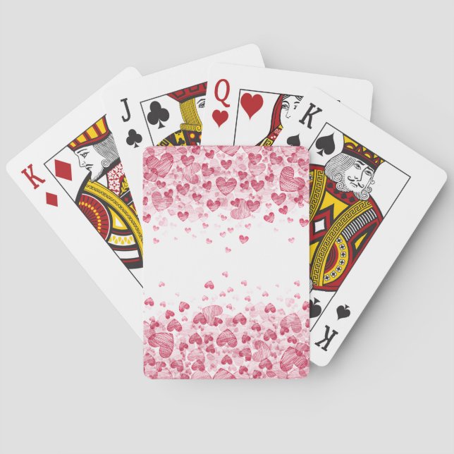 Floating Hearts Poker Cards (Back)
