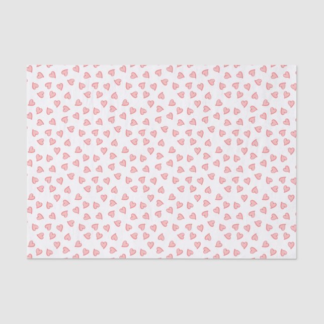 Floating Hearts Tissue Paper (Front)