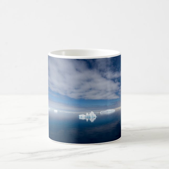 Floating ice in Antarctica Coffee Mug (Center)