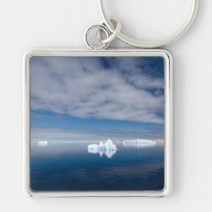 Floating ice in Antarctica Keychain