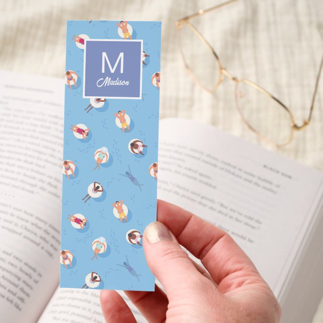 Floating in the Lazy River Pattern Bookmarks (Hand)