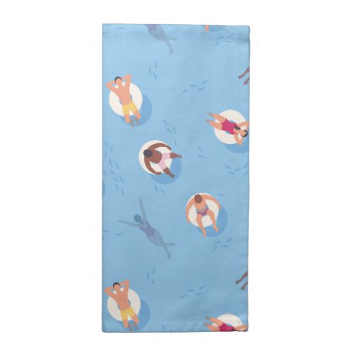Floating in the Lazy River Pattern Cloth Napkin