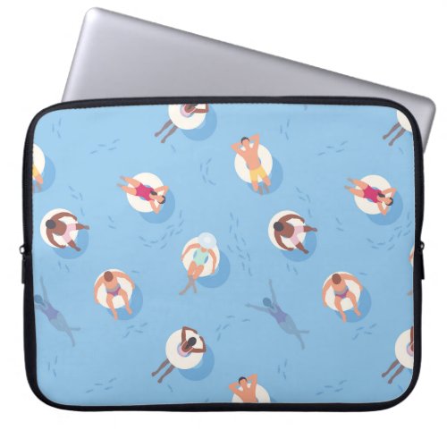 Floating in the Lazy River Pattern Laptop Sleeve