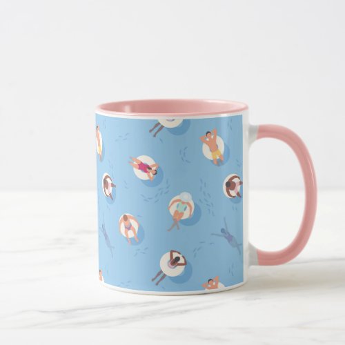 Floating in the Lazy River Pattern Mug