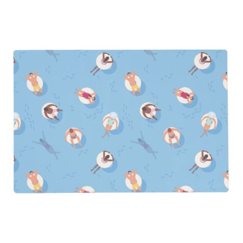 Floating in the Lazy River Pattern Placemat