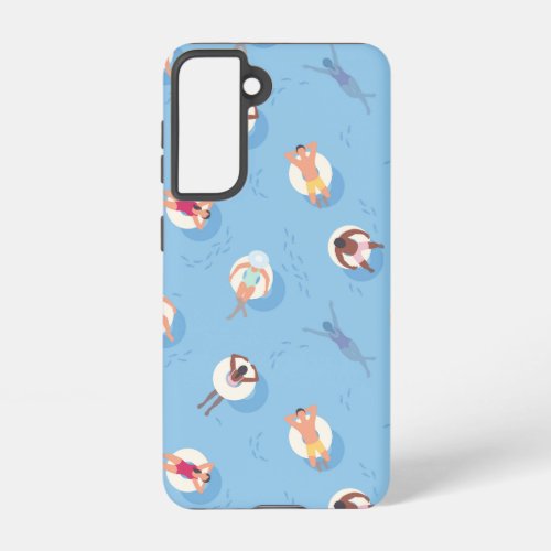 Floating in the Lazy River Pattern Samsung Galaxy S21 Case
