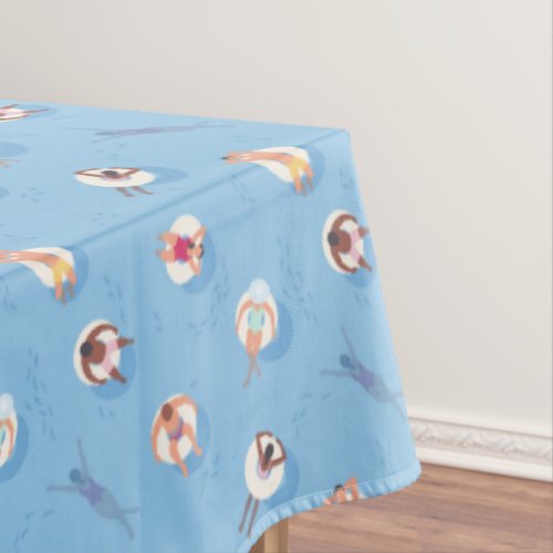 Floating in the Lazy River Pattern Tablecloth