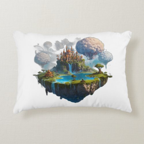 floating island accent pillow