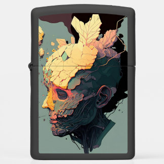 Floating Island Brain Abstract Zippo Lighter