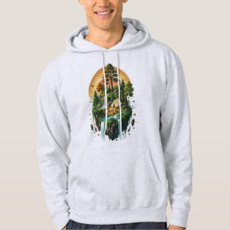 Floating Island Camping Adventure  Hoodie