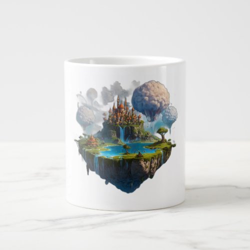 floating island giant coffee mug