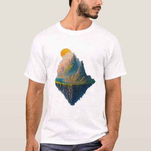 floating island in the sky  T_Shirt