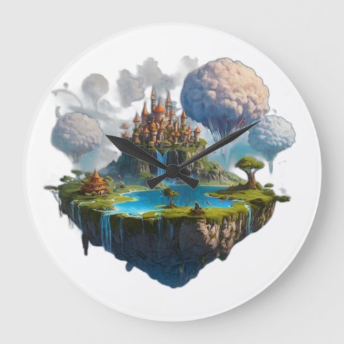 floating island large clock