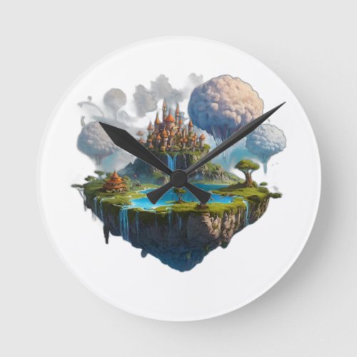 floating island round clock