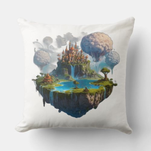 floating island throw pillow