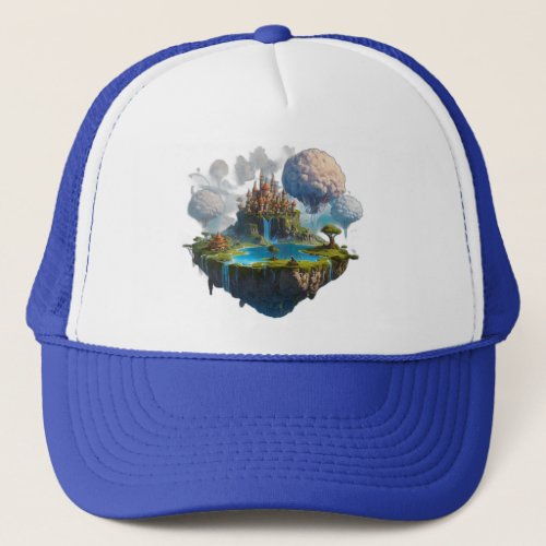 floating island trucker hat