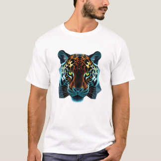 Floating Jaguar Face Art Tee