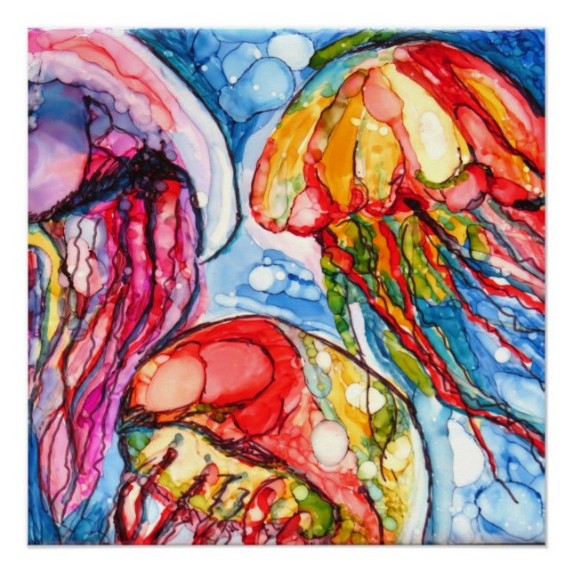 Floating Jellies Poster (Front)