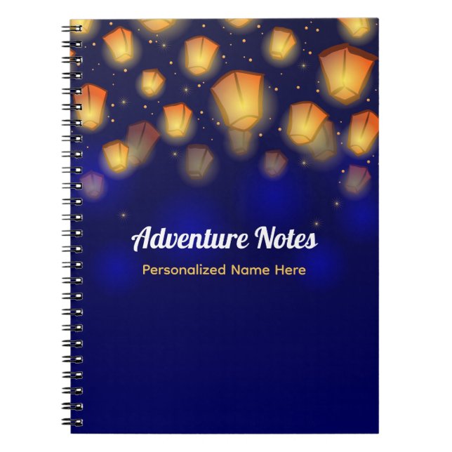 Floating Lantern Vacation Travel Journal (Front)