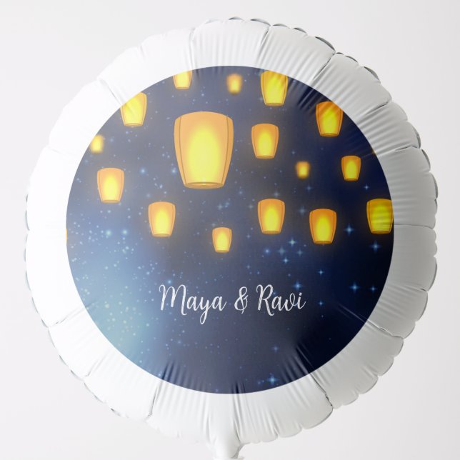 Floating Lanterns Celebration Balloon (Front)